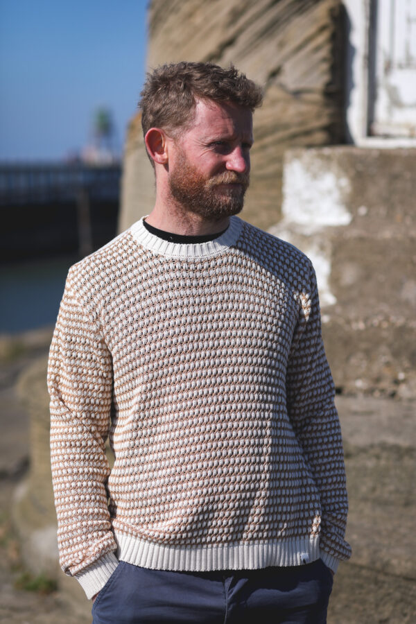 Peregrine - Island Crochet Jumper - White - Image 4