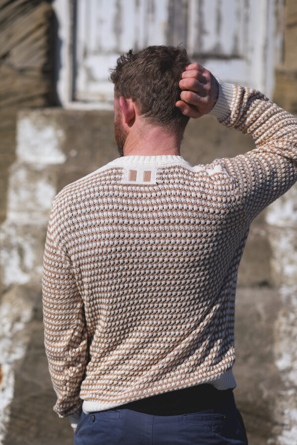Peregrine - Island Crochet Jumper - White - Image 3