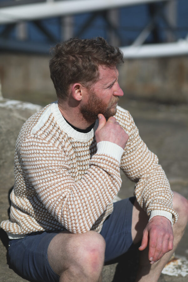 Peregrine - Island Crochet Jumper - White - Image 2