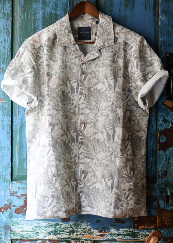 Guide London Short Sleeve Shirt - Green/Multi - Image 2