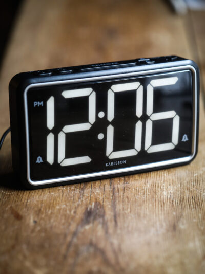 Karlsson - New Retro Alarm Clock - Black