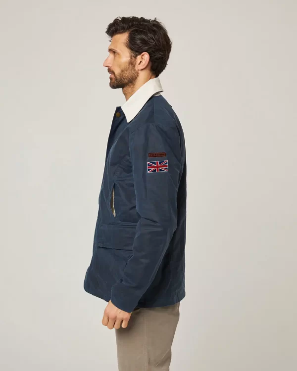Peregrine - Warwick Waxed Jacket - Navy - Image 3