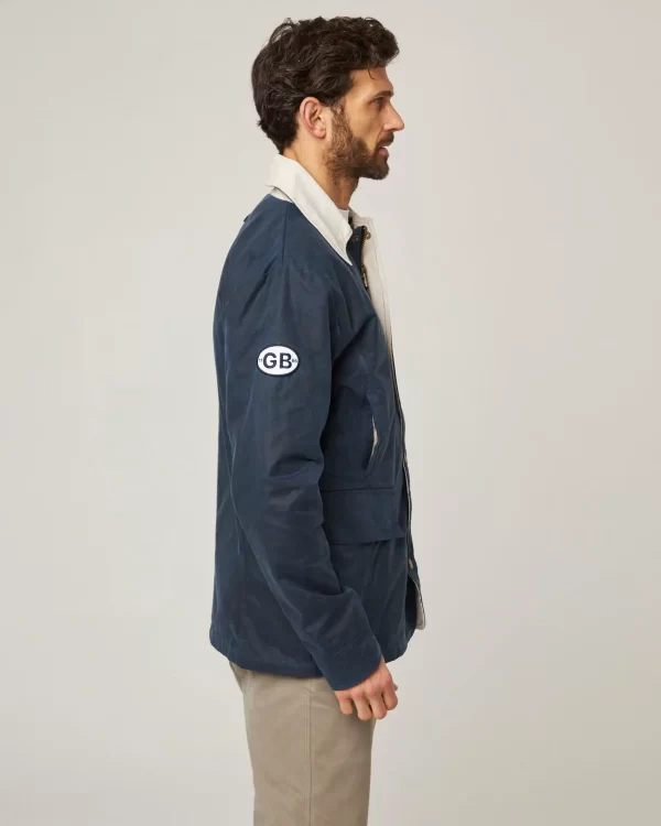 Peregrine - Warwick Waxed Jacket - Navy - Image 2