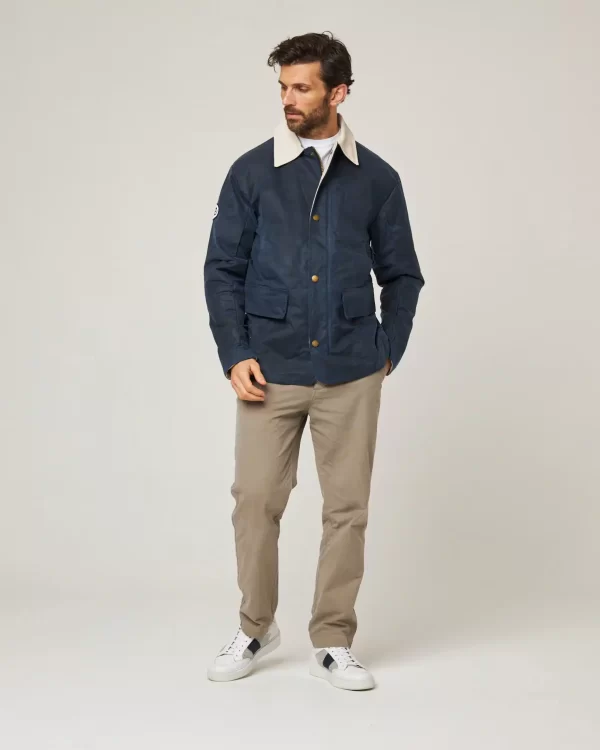 Peregrine - Warwick Waxed Jacket - Navy - Image 5