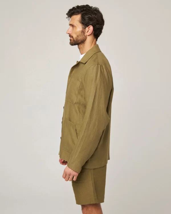 Peregrine - Grange Linen Shacket - Khaki - Image 6