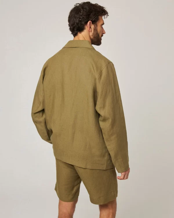Peregrine - Grange Linen Shacket - Khaki - Image 4