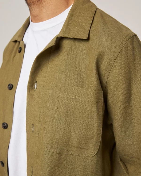 Peregrine - Grange Linen Shacket - Khaki