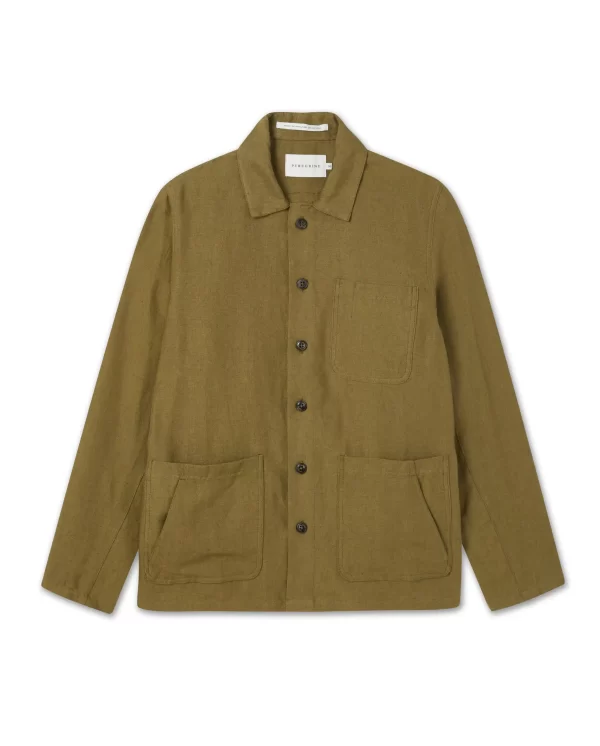 Peregrine - Grange Linen Shacket - Khaki - Image 3
