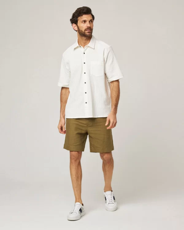 Peregrine - Beach Shirt - White Stripe - Image 3