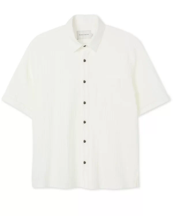 Peregrine - Beach Shirt - White Stripe - Image 2