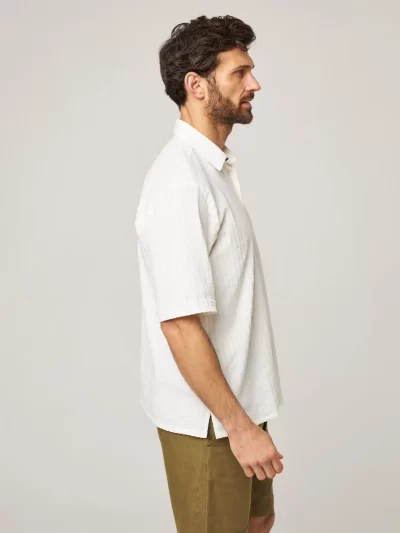 Peregrine - Beach Shirt - White Stripe
