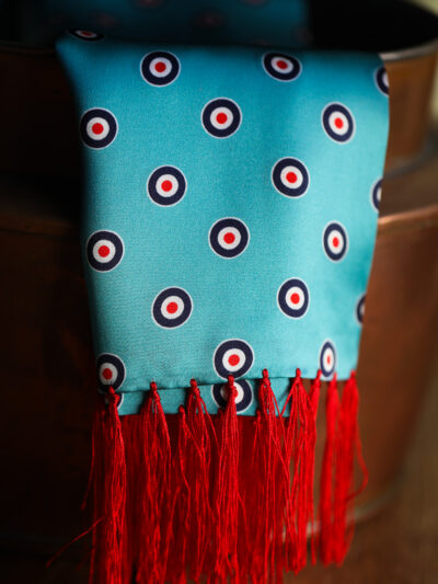 Tootal Silk Scarf - Airforce Blue Target