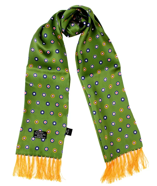 Tootal Silk Scarf - Parka Green Target - Image 5